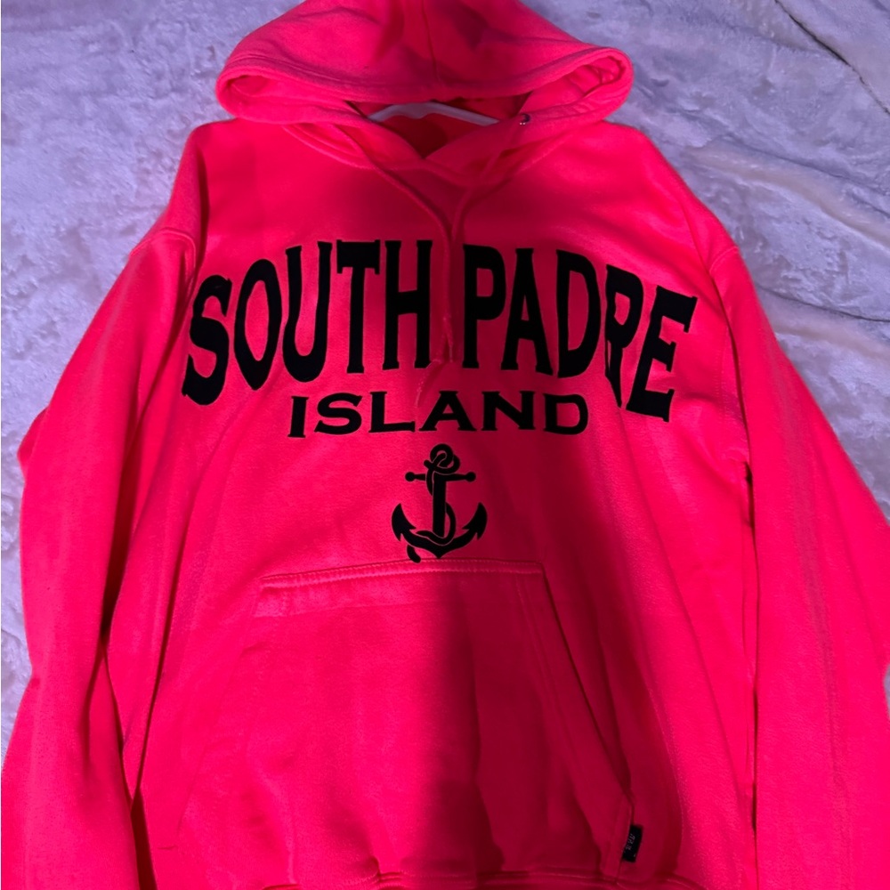 Vibrant Pink South Padre Island Hoodie